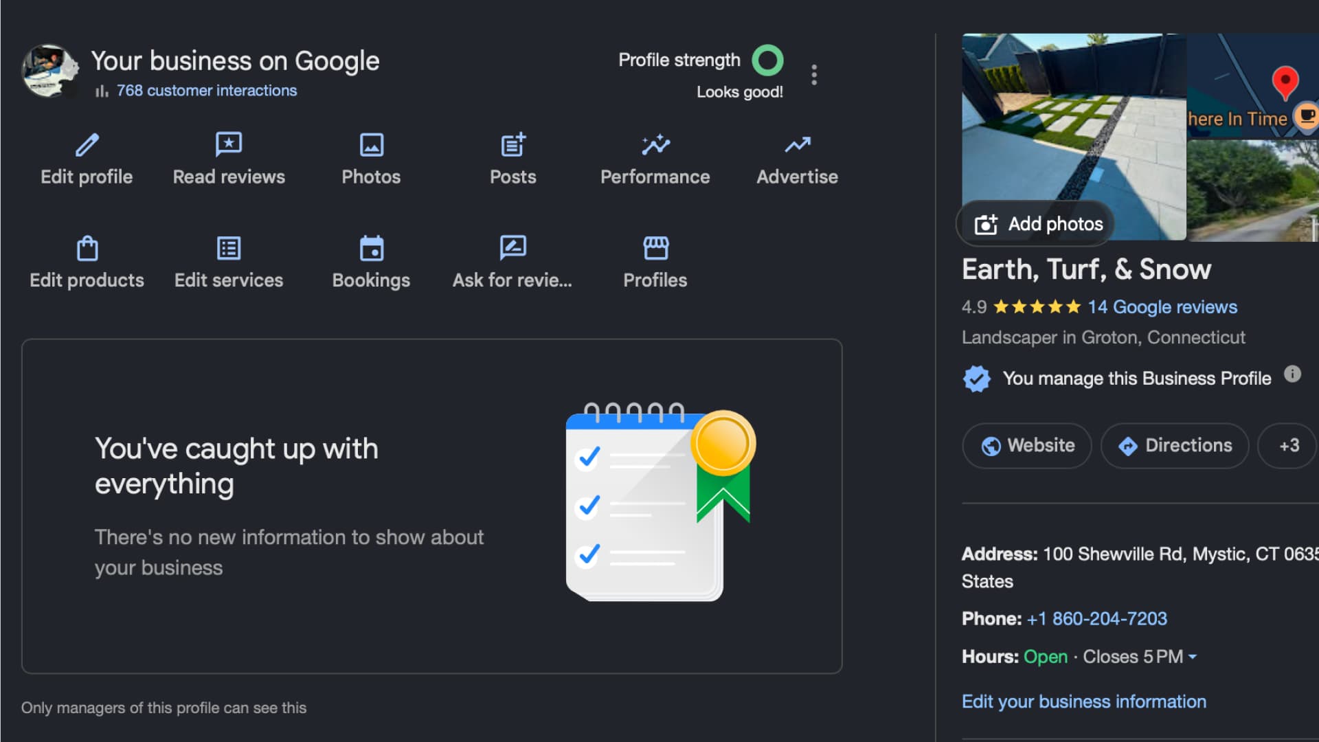 Your Google Business Profile gets the same love as the site.